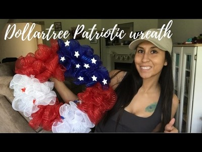 $10 DollarTree Patriotic Wreath Tutorial