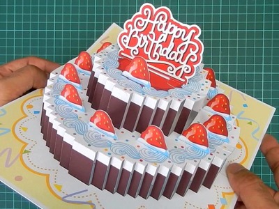 2 Layers Cake Pop Up Cards