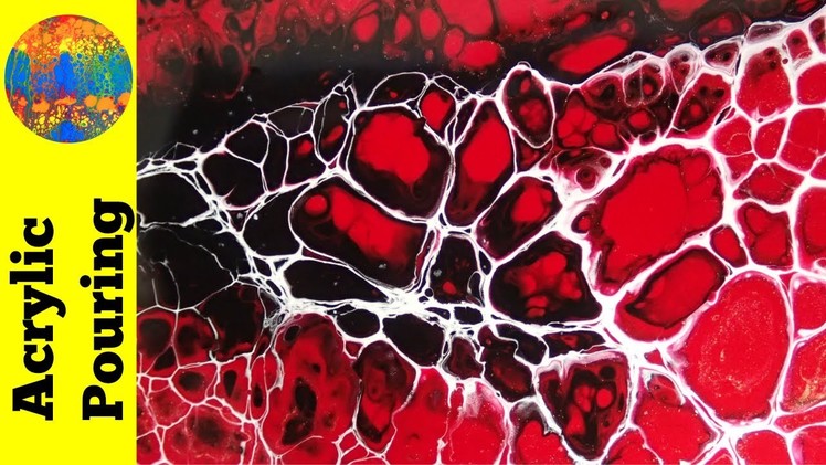 (34) Channeling Casey's Swipes in Red, Black and White (DebyAtAcrylicPouring)