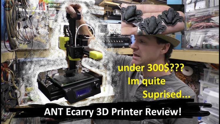 ANT Ecarry 3D Printer Review! From Gear Best (Prints Speak For Themselves. )