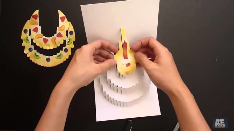 Birthday Cake Kirigami Pop Up Card Tutorial - Free Pattern - YouTube