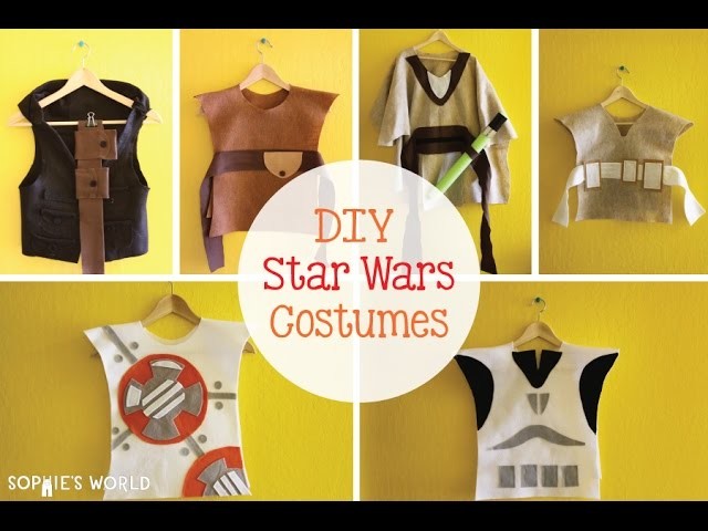 Create Your Own No Sew Star Wars costumes | Sophie's World