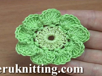 Crochet 9-Petal  Flower Tutorial 187