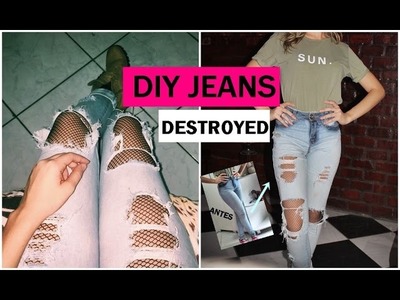 DIY - Como rasgar calça jeans - Calça Destroyed