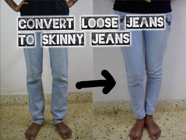 DIY: Convert Loose Jeans to Skinny Fit Ankle Length Jeans in Just 15 Mins