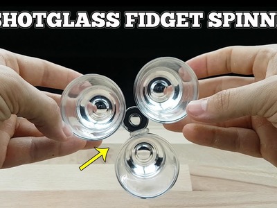 DIY Fidget Spinner From Shot Glasses - The Weekend Spinner
