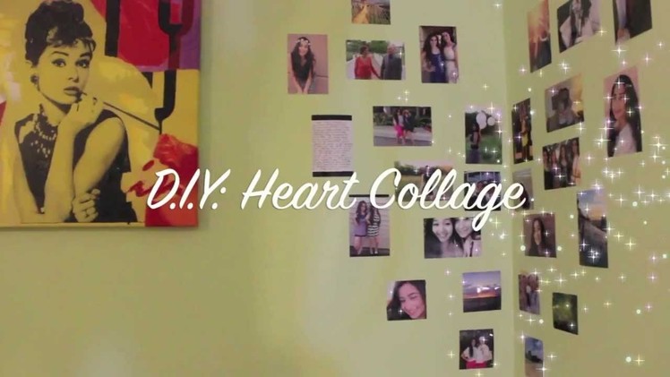 DIY-Heart photo collage