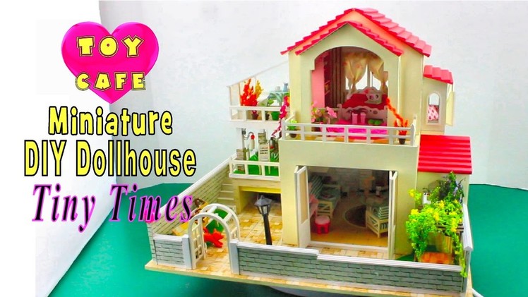 DIY Miniature Dollhouse Kit With Working Lights "Tiny Times"