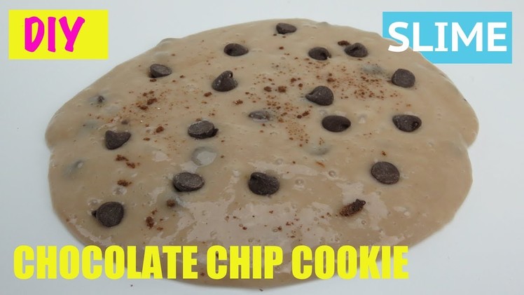 DIY Slime: ODDLY Chocolate Chip Cookie (DO NOT EAT)  Dough Tutorial -  How To Make Slime with Cocoa