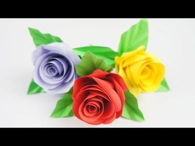 DIY Very Easy Paper Rose  - TCraft