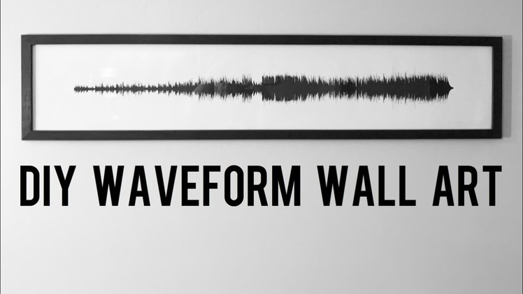 DIY Wall Art of a Waveform of a Song