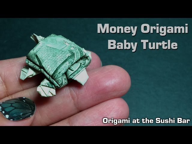 Dollar Origami Turtle (Instructions) Dollar Bill Origami, Moneygami