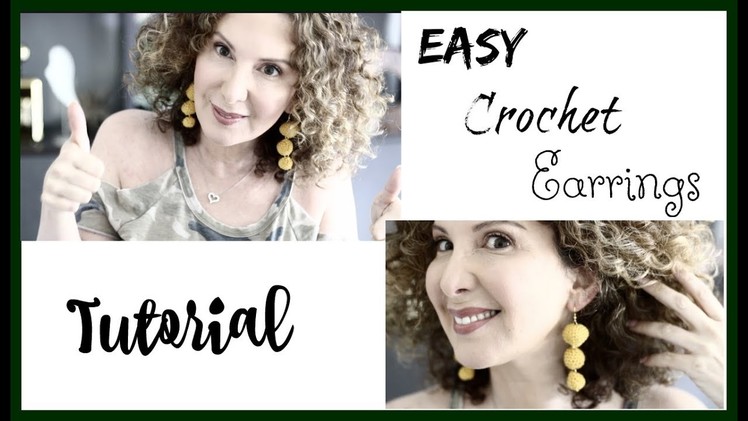 Easy Crochet earrings Tutorial