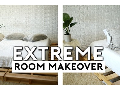 EXTREME ROOM MAKEOVER!!! AFFORDABLE TUMBLR ROOM TRANSFORMATION