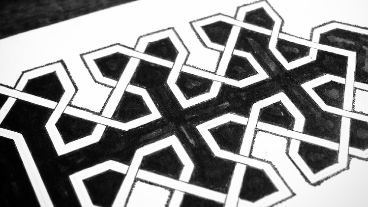 ☼ Freestyle Geometric Weave Pattern (HOW TO ✏)