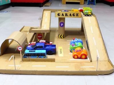 Garage for Kids | Car Garage | Garage for Childrens| DIY Garage for Kids |car Bãi Đậu Xe cho Bé