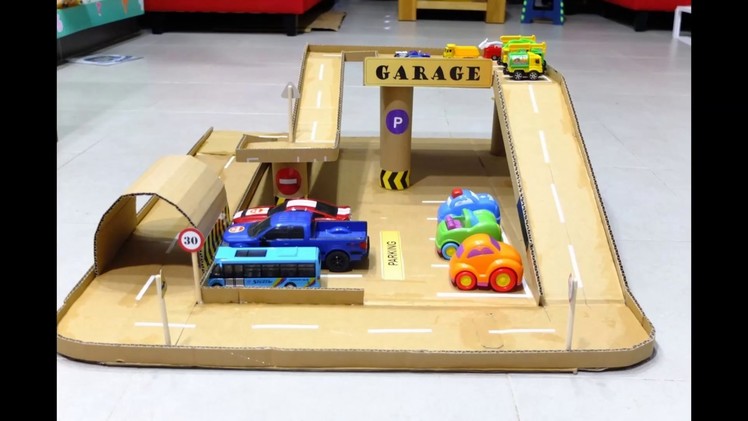 Garage for Kids | Car Garage | Garage for Childrens| DIY Garage for Kids |car Bãi Đậu Xe cho Bé