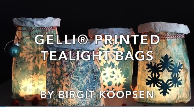 Gelli Arts® Printed Tealight Bags