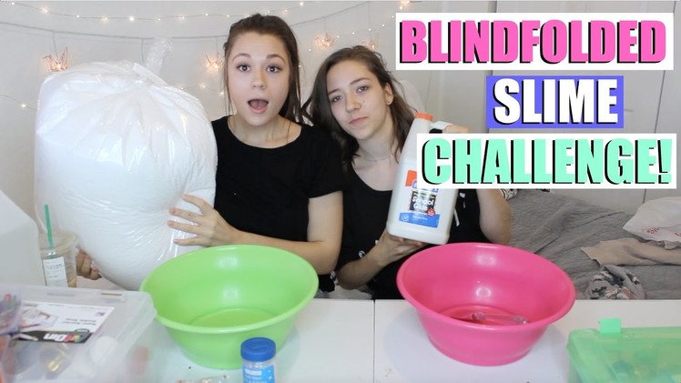 GIANT BLINDFOLDED SLIME CHALLENGE WITH MY SISTER?!???????? + HUGE "I'M SORRY" GIVEAWAY