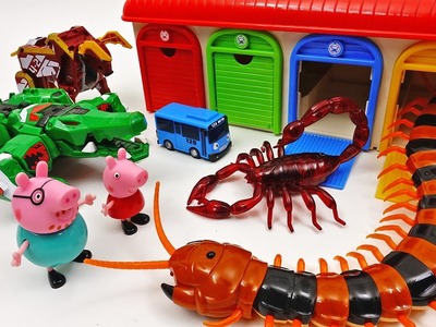 Go Go Geo Meca, Tayo the Little Bus Garage Station is Under Attack by Monster Bugs ~!
