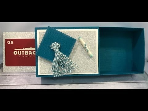 Graduation Gift Box with Hidden slider card