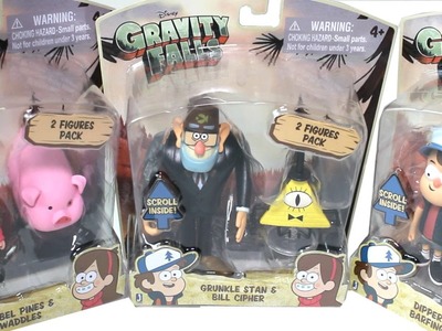 Gravity Falls Figures - Mabel, Dipper and Grunkle Stan Unboxing Review