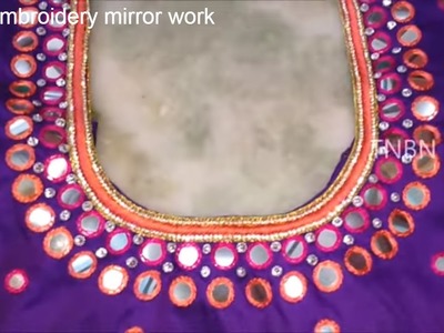 Hand embroidery mirror work | hand embroidery tutorial for beginners | hand embroidery designs