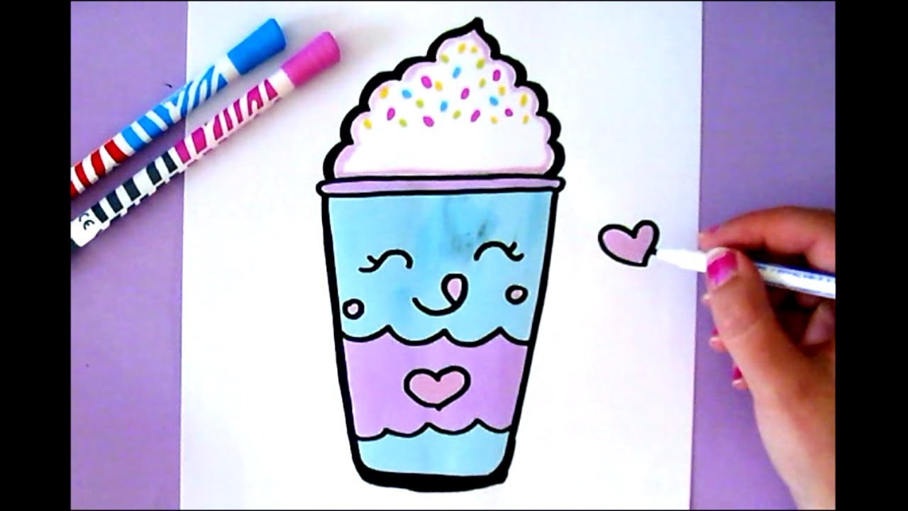 HOW TO DRAW A CUTE DRINK FROM STARBUCK HAPPY DRAWINGS