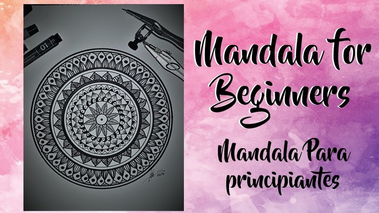 HOW TO DRAW | Mandala for Beginners Step by Step. | Mandala para principiantes Paso a Paso.