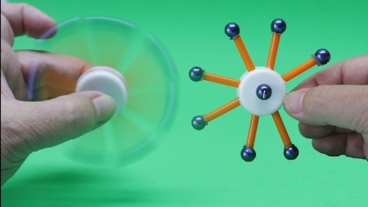 How to Make a Fidget Spinner out of Drinking Straws without Bearings