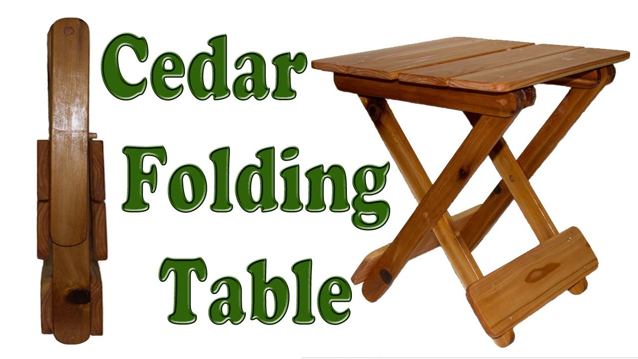 How To Make A Folding Table DIY Woodworking Project