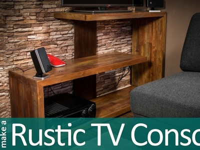 How to make a Rustic TV Stand - Reclaimed wood project