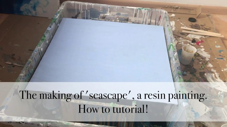 How to make a seascape epoxy resin painting. Tutorial.