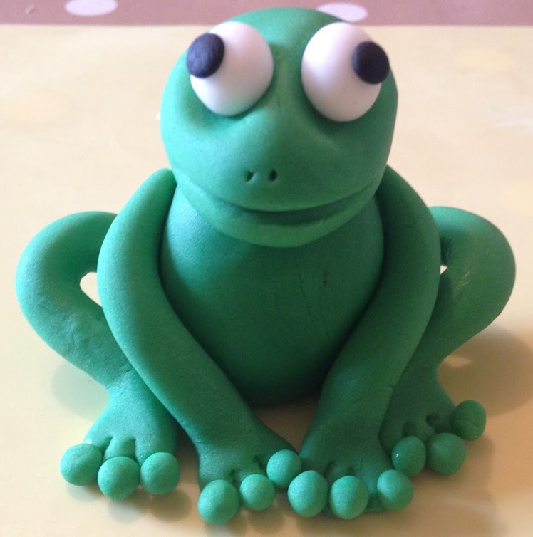 How to make a sugar frog from fondant