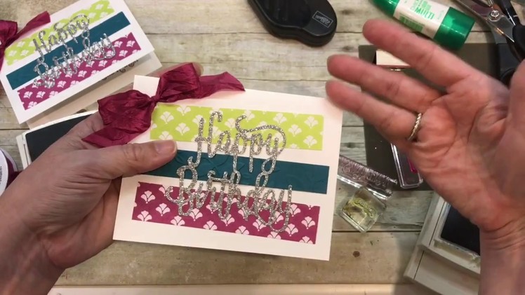 How to Make a SUPER quick Birthday Card using Stampin Up's Happy Birthday Gorgeous Bundle