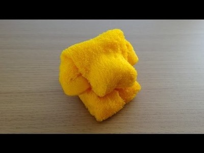 How to Make a Towel Dog　おしぼり犬の作り方