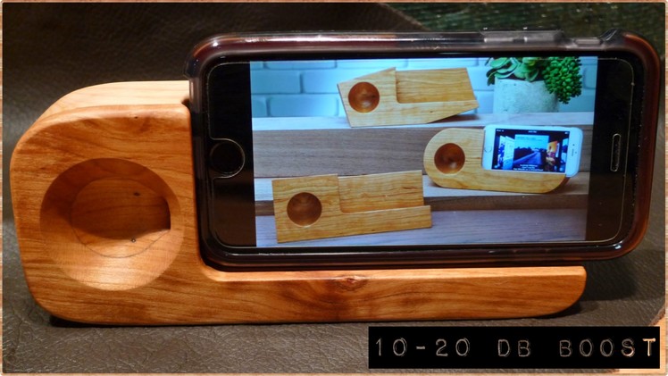 How to Make a Wooden Stand (Passive Sound Amplifier) for your iPhone (English Version)