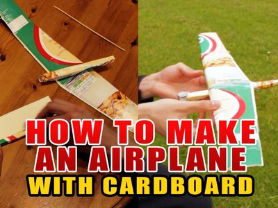 How to make an airplane with cardboard (glider)