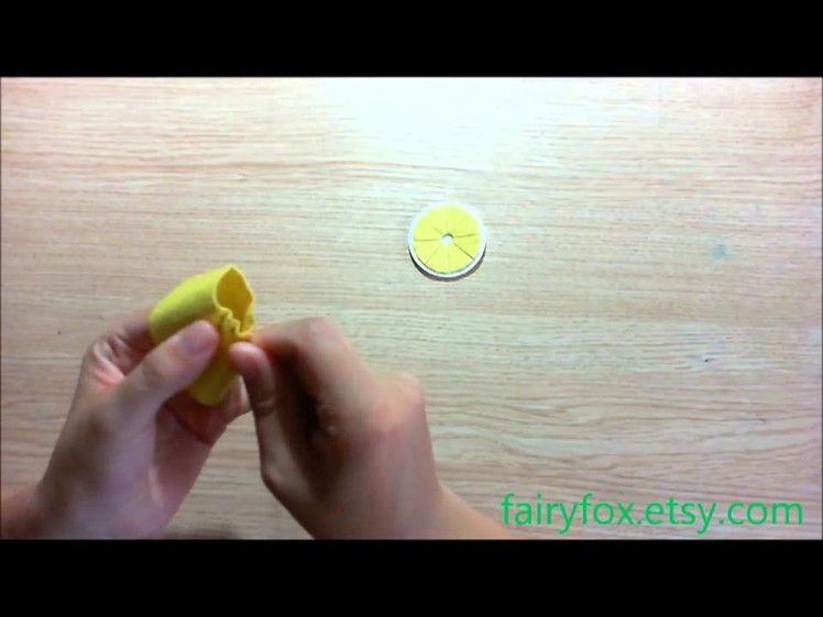 How to make felt lemon