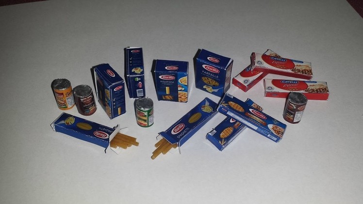 How to make Miniature Pasta and Sauce Cans