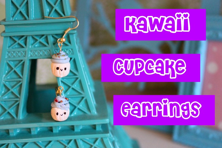 How to Make Polymer Clay Kawaii Cupcake Earrings