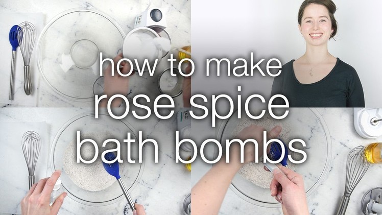 How to Make Rose Spice Bath Bombs