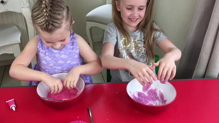How to make Slime without Glue, washes out no problem :)