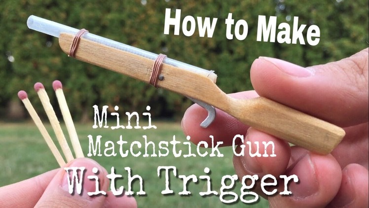 How to Make The World's Smallest Rifle that Shoots With TRIGGER - Out of Popsicle Sticks