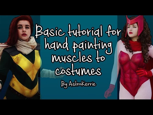 How to paint basic muscles onto costumes