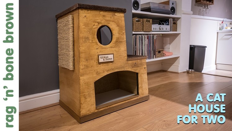 Making A Cat House For Two - using scraps of wood