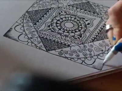 'Mandala' Speed Drawing ll Time-Lapse ll