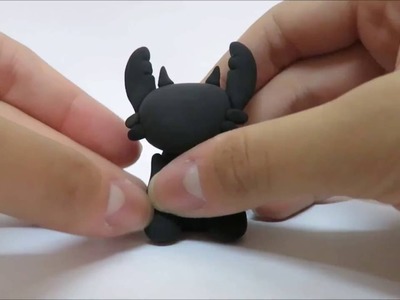 Night-fury (Toothless) Polymer Clay Time-lapse