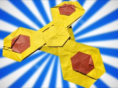 Origami Fidget Spinner Tutorial (Taiga) - IT ACTUALLY SPINS!