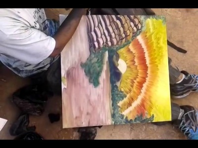 Painting by hand - art